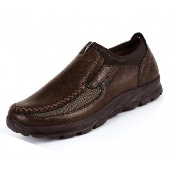 Men's Shoes - Casual Quality Leather Loafers Slip-on Shoes