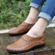 Men's Genuine Leather Flats Casual Loafers Shoes