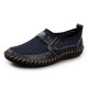 Men's Genuine Leather Flats Casual Loafers Shoes