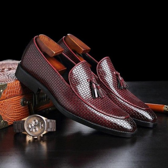 Shoes - 2021 Men's British Style Vintage Tassel Dress Shoes