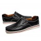Men's Shoes - 2021 Men Large Size Cow Leather Wear-resistant Slip On Casual Shoes