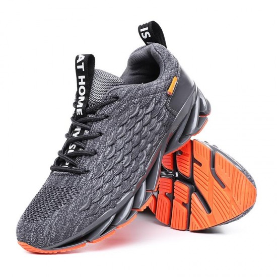 Men's Blade Running Red Black Grey White Sneakers