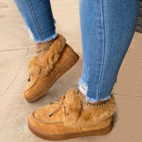 Women faux fur warm Winter Shoes