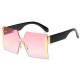 Oversized Rimless Sunglasses