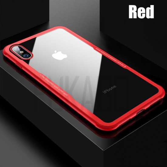 Phone Case - Luxury Ultra Thin Protective Tempered Glass Phone Case For iPhone X XS(Max) XR 8 7 6S 6/Plus