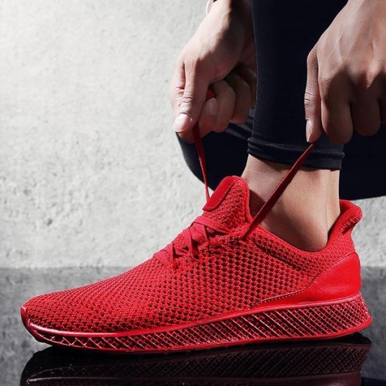 Fly Weave Casual Outdoor Walking Tennis Sneakers