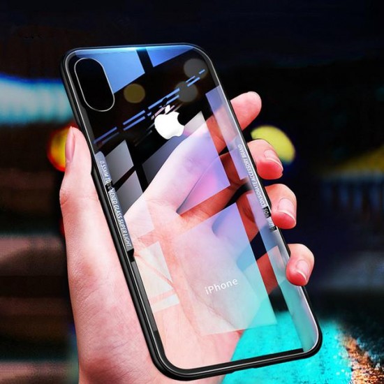 Phone Case - Luxury Ultra Thin Protective Tempered Glass Phone Case For iPhone X XS(Max) XR 8 7 6S 6/Plus