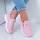 Women Crystal ng Autumn Casual Zipper Platform Breathable Vulcanized Shoes