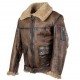 Men Winter Motorcycle Windbreaker Retro Leather Jacket