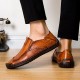 New Arrival Men's Fashion Sewing Casual Business Flats Shoes