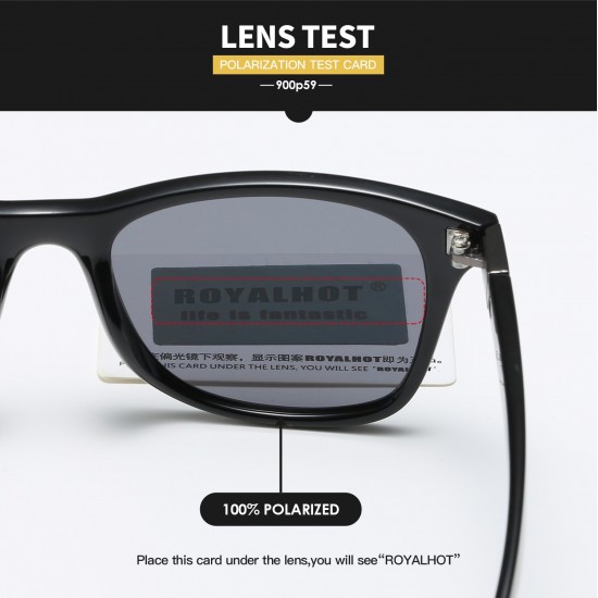 RoyalHot Men Women Square Fashion Polarized Sunglasses