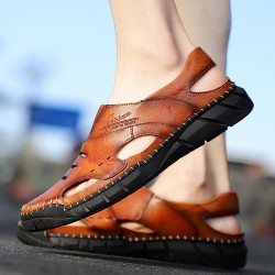 Men's Leather Beach Shoes Sandals