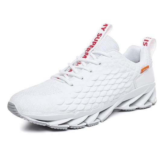 Men's Blade Running Red Black Grey White Sneakers