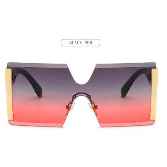 Oversized Rimless Sunglasses