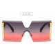 Oversized Rimless Sunglasses
